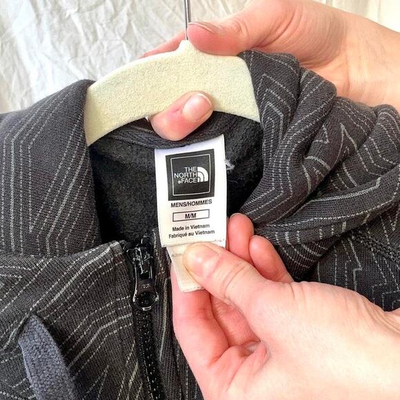 The North Face Grey Zip Up Sweatshirt - Size M (Men's) - Picture 3 of 8